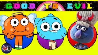 The Amazing World of Gumball Characters Good to Evil [upl. by Enelear]