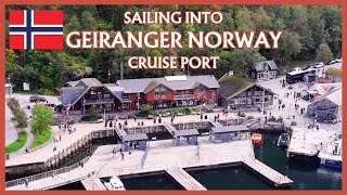 🛳️⚓Sailing into GEIRANGER NORWAY a stunning Cruise Port on the Geirangerfjord– Anthem of the Seas⚓🛳️ [upl. by Ardna]