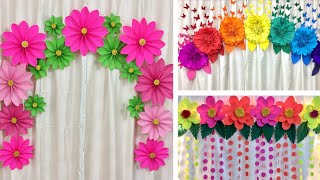 3 EASY PAPER FLOWERS DECORATION IDEAS FOR ANY OCCASION AT HOME [upl. by Imis]