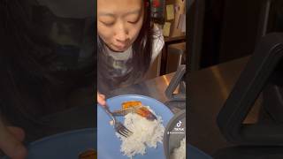 Let’s Cook salmon and rice 🍚 yumyumnation recipes homemade easydinners airfryerrecipes [upl. by Ailed]