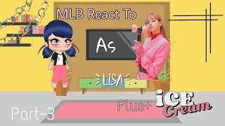 MLB react to Mari as Lisa from 🖤BLΛƆKPIИK💗 Part 3 Ice Cream MV TeddiGacxhamiilk [upl. by Eillehs]