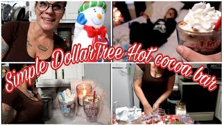 Easy Cheap DIY Hot Cocoa Bar  Keep it on a budget Dollar Tree [upl. by Unam]