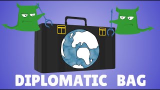 Diplomatic Bag explained  International Law Animation [upl. by Namijneb98]