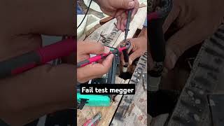 Test megger fail 😏😏 project cable construction mep [upl. by Assiram709]