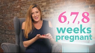 6 7 amp 8 Weeks Pregnant Ovia Pregnancy [upl. by Lorusso]