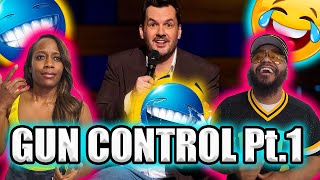 Jim Jefferies Gun Control Pt1 FUNNY BLACK COUPLE REACTS [upl. by Angus549]