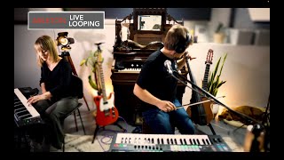 Mountains Fall  Reinhardt Buhr ft Mandie Buhr  Improvised song created live via live looping [upl. by Einnal211]