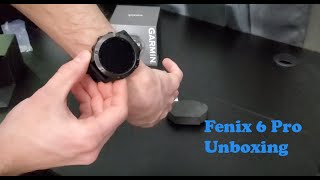 Garmin Fenix 6 Pro Unboxing [upl. by Amaso744]