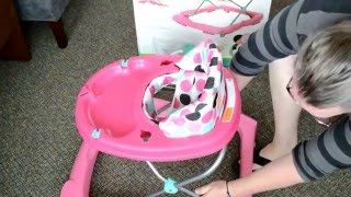 Disney Baby Minnie Mouse Music amp Lights Walker Unbox Assembly Review [upl. by Ellerrad1]