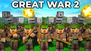 THE GREAT WAR of Villagers and Pillagers  Minecraft Story Part 2 [upl. by Neelik]