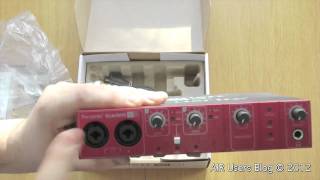 Unboxing of Focusrite Scarlett 8i6 USB Audio Interface [upl. by Nosnarb]