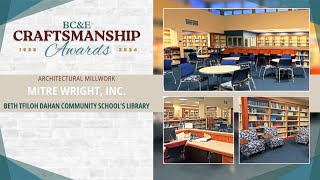 BCampE 2024 Craftsmanship Award Winner Beth Tfiloh Dahan Community School’s Library Arch Millwork [upl. by Dorn]