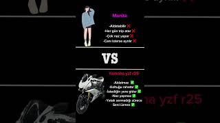 YAMAHA R25 VS KIZLAR [upl. by Jadwiga]