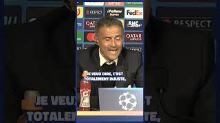 😡 quotUn jour de mequot Luis Enrique après PSG 12 Atlético [upl. by Franzoni]