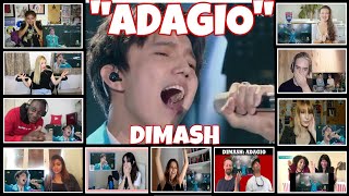 quotADAGIOquot BY DIMASH REACTORS REACTION COMPILATION [upl. by Ilyk]