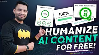 How to Humanize AI Content for FREE 2024 Convert AI Content to Human Content  StealthlyAI [upl. by Ysnat]