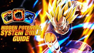 HOW TO BUILD HIDDEN POTENTIAL GUIDE TEQ SSJ2 VEGETA DBZ Dokkan Battle [upl. by Rambow533]