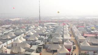 कुम्भमेला का सुन्दर ऊपर से देसो  Beautiful Top View of Kumbh Mela 2019 KumbhMela [upl. by Nayarb]