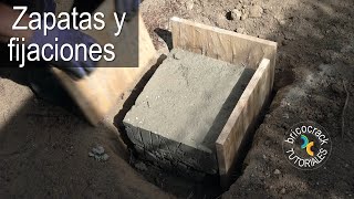 Fijar y asegurar pérgolas y otras estructuras de madera en el jardín Bricocrack [upl. by Ariek]