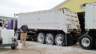 2 Step truck wash using acid replacement technology Hydro Chem Systems [upl. by Cristin630]