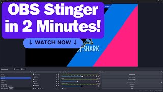 OBS Stinger Transition Tutorial  Create in Under 2 Minutes [upl. by Jit]