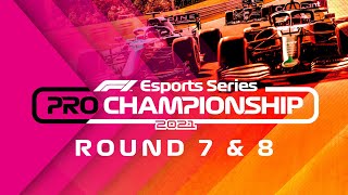 2021 F1 Esports Pro Championship Rounds 78 [upl. by Naiva]