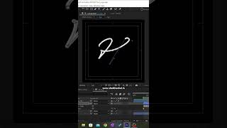 Advanced Handwritten text animation in after effects aftereffect logoanimation [upl. by Ellecrag]