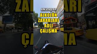 Araç Kullanırken Alkolün Zararları motorcycle yaramazteker motovlog funny fıkra shorts [upl. by Assisi747]