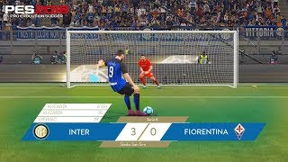 InterFiorentina 30  Mauro Icardi and Ivan Perisic  PES 2018 🎮⚫️🔵 [upl. by Notnroht]