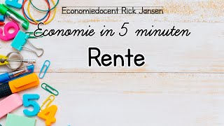 Economie in 5 minuten  Rente EXAMENTRAINING [upl. by Czarra]