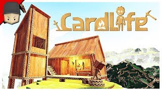 CardLife  Cardboard House CardLife Gameplay  First Look [upl. by Bayless]