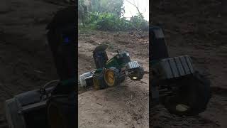 John Deere 5405 for rotavator vs ramp 💪 [upl. by Alehc]