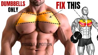 5 BEST UPPER CHEST WORKOUT WITH DUMBBELLS ONLY AT HOME upperhest [upl. by Atiruam]