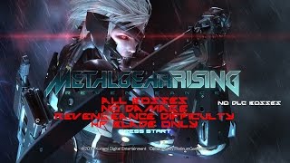 Metal Gear Rising  Revengeance  All Bosses  No Damage  Revengeance Difficulty [upl. by Sobmalarah]