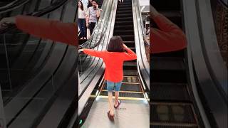 Funny Escalator 🤪🤪🤪escalator funny shorts [upl. by Benetta]