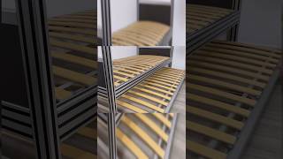 Aluminum Extrusion Double Bed design 3dprinting bedroom [upl. by Ahsenac]