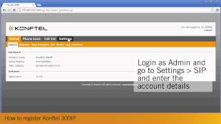 How to register Konftel 300IP [upl. by Wahlstrom]