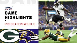 Packers vs Ravens Preseason Week 2 Highlights  NFL 2019 [upl. by Syst237]