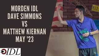 Individual Darts League The IDL Div 2 Dave Simmons vs Matthew Kiernan May 23 [upl. by Tessil894]