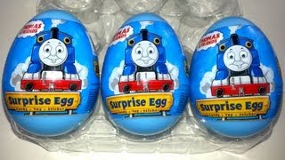 3 Thomas amp Friends Surprise Eggs Unboxing [upl. by Ita]