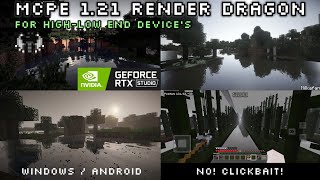 RENDER DRAGON Best Realistic Shaders For Minecraft PE 120 Best NO LAG Minecraft 121 [upl. by Jaenicke634]