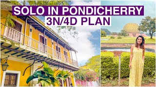 Pondicherry Solo Travel Vlog  BEST Places to see in 3N4D Budget [upl. by Goggin801]