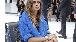 Cara Delevingne LilyRose Depp at Chanel [upl. by Aneez]