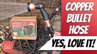 Pocket Hose Copper Bullet Expandable Hose 100 REVIEW [upl. by Haslam]