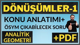 DÖNÜŞÜMLER Analitik Geometri AYT 1 NET İÇİN ATAK   Noktanın Doğruya Göre Simetriği [upl. by Hinze]