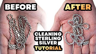 Secrets to Reviving a 7 Year Old Sterling Silver Rope Chain [upl. by Nauaj345]