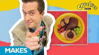 CBeebies Mister Maker Around The World  Fake Food  Mini Big Make [upl. by Coh]