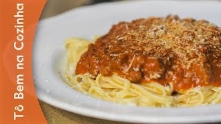 MOLHO DE TOMATE COM CARNE MOÍDA  Receita de molho com carne moída Episódio 19 [upl. by Eirellav]