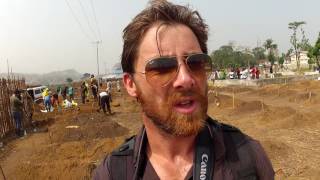 Aldo Kane in Sierra Leone with Unseen Enemy Film covering the Ebola Outbreak [upl. by Weinstein]