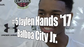 Jaylen Hands ‘17 Balboa City Junior at 2015 UA Holiday Classic [upl. by Anitsyrk]